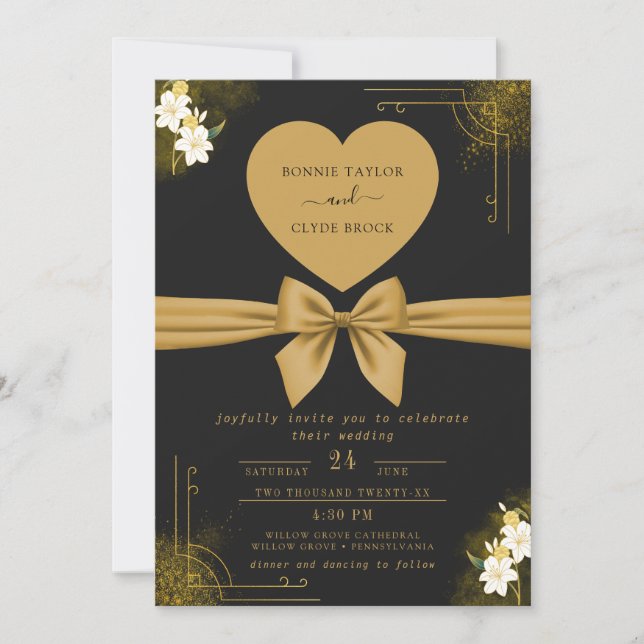 Modern Customizable Wedding Invite Design (Front)