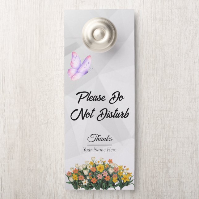 Modern Customize Do Not Disturb Door Hanger (On Knob)