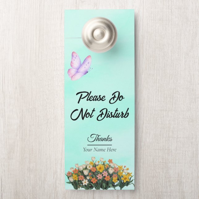 Modern Customize Do Not Disturb Door Hanger (On Knob)
