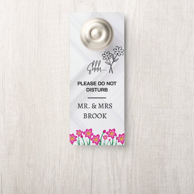 Modern Customize Do Not Disturb Door Hanger (On Knob)