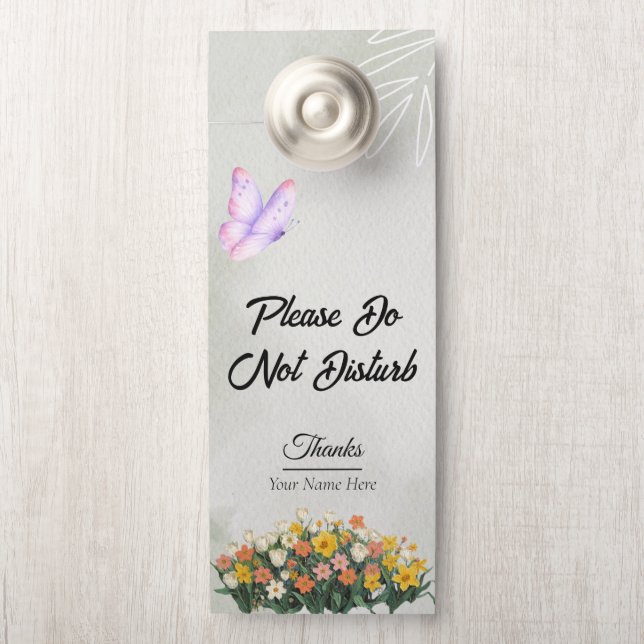 Modern Customize Do Not Disturb Door Hanger (On Knob)