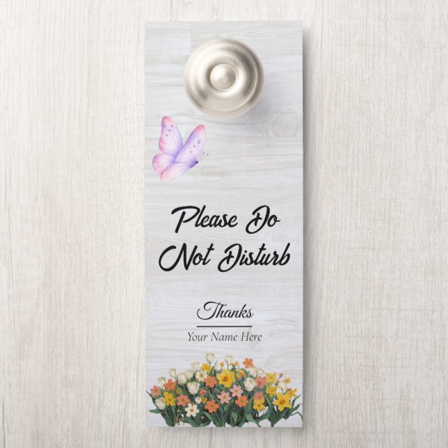 Modern Customize Do Not Disturb Door Hanger (On Knob)