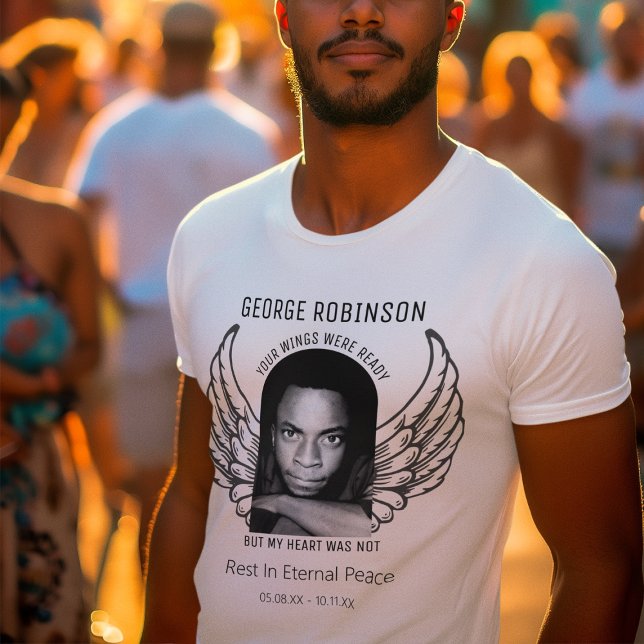 Modern Customized Photo Memorial T-Shirt (Creator Uploaded)