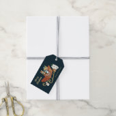 Modern Cute Animal Friends and Sleigh Christmas  Gift Tags (With Twine)