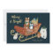 Modern Cute Animal Friends and Sleigh Christmas 
