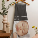 Modern Cute Baby Photo | Beauty Quote Apron<br><div class="desc">Capture the essence of innocence and beauty with our modern and adorable baby photo product collection on Zazzle! Cherish the precious moments with these charming images that celebrate the purity and joy of childhood. Each item is carefully designed to showcase the beauty of innocence, reminding us of the simple yet...</div>