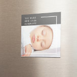 Modern Cute Baby Photo | Beauty Quote Magnet<br><div class="desc">Capture the essence of innocence and beauty with our modern and adorable baby photo product collection on Zazzle! Cherish the precious moments with these charming images that celebrate the purity and joy of childhood. Each item is carefully designed to showcase the beauty of innocence, reminding us of the simple yet...</div>