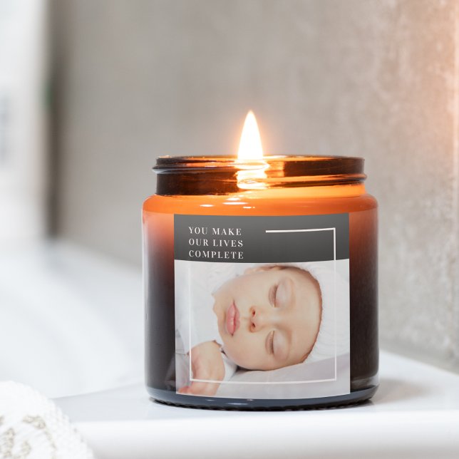 Modern Cute Baby Photo | Beauty Quote Square Sticker (Creator Uploaded)