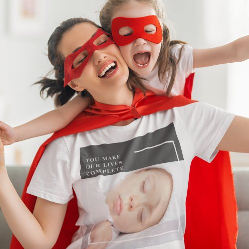 Modern Cute Baby Photo  Beauty Quote T_Shirt