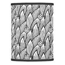 Modern & Cute Black And White Hippie Daisy Floral