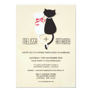 Cat Wedding Invitations Zazzle