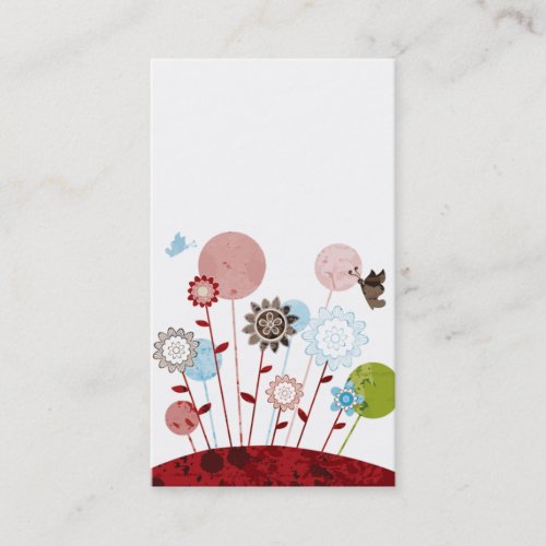 modern cute children style business card template