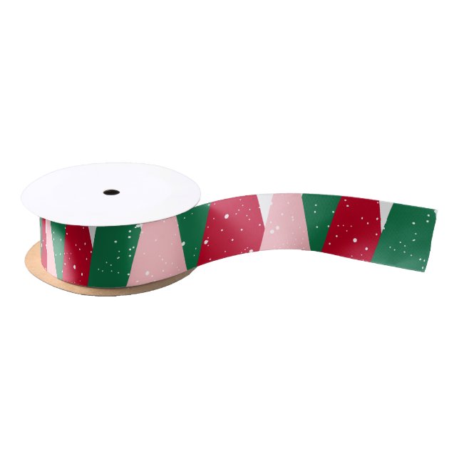 Modern Cute Colorful Christmas Satin Ribbon (Spool)
