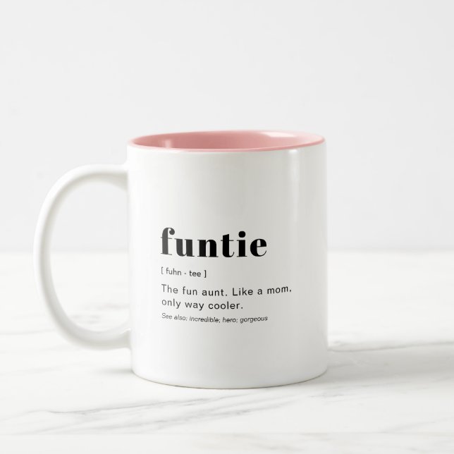 Modern Cute Definition Funtie Mug (Left)