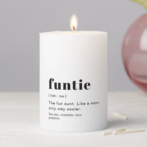 Modern Cute Definition  Pillar Candle