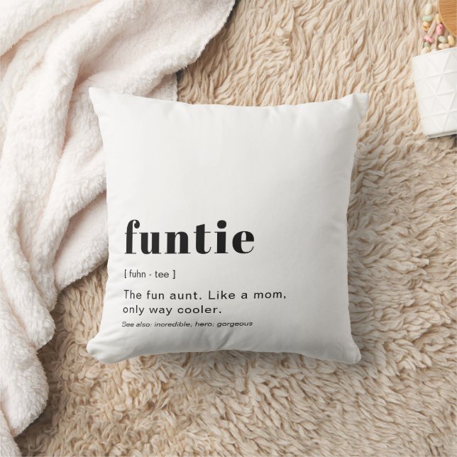 Modern Cute Definition Throw Pillow (Blanket)