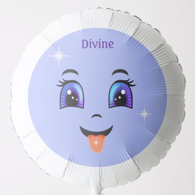 Modern Cute Divine Happy face Balloon (Front)