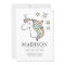 Modern Cute Doodle Unicorn Stars Birthday