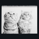 Modern Cute Funny Pet Kitten Cat Photos Calendar<br><div class="desc">Design is composed of photos of cute pet cats</div>
