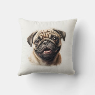 Modern Cute golden retriever Best Dog Mom Ever Throw Pillow