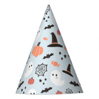 Modern Cute Halloween Blue Birthday