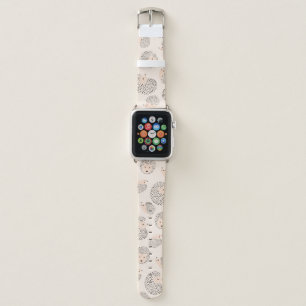Modern Cute Hedgehog Pattern Apple Watch Band