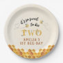 Modern Cute It’s so sweet to bee 2nd birthday Paper Plates