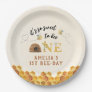 Modern Cute It’s so sweet to bee first birthday Paper Plates