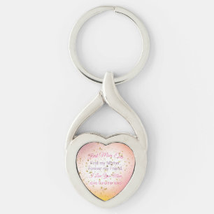 Modern Cute Keepsake Best Mom Ever Mothers Day Keychain