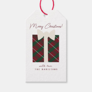 Modern Cute Merry Christmas Gift Tags