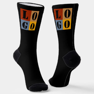 Modern Cute Personalized Gifts Black Simple Socks