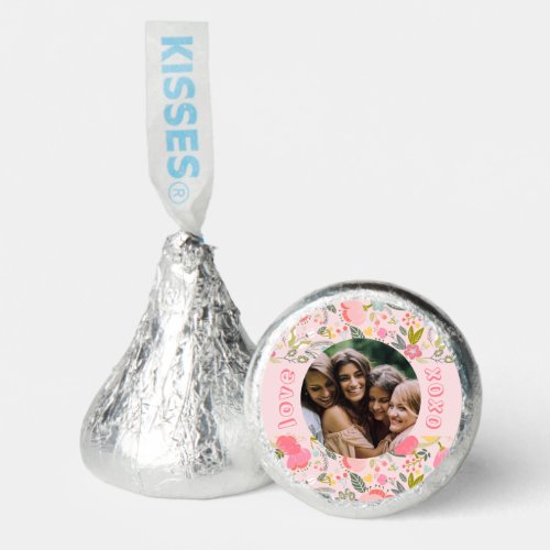 Modern cute photo template gal pals Valentine Hersheys Kisses