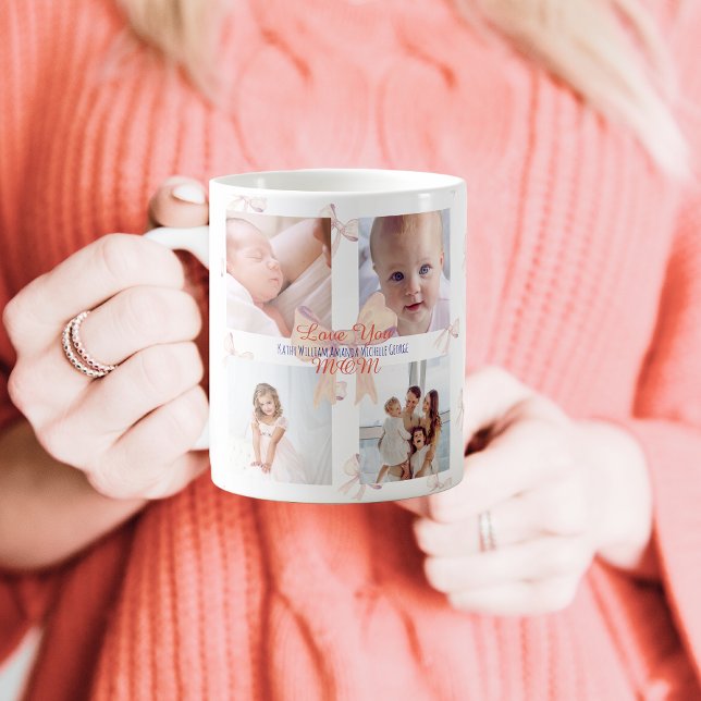Modern Cute Photo We Love You Mom Mothers Day Coffee Mug (Creator Uploaded)