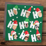 Modern Cute Santa Hats Nine Family Photos Car Magnet<br><div class="desc">This simple and modern design is composed of playful script typography.</div>