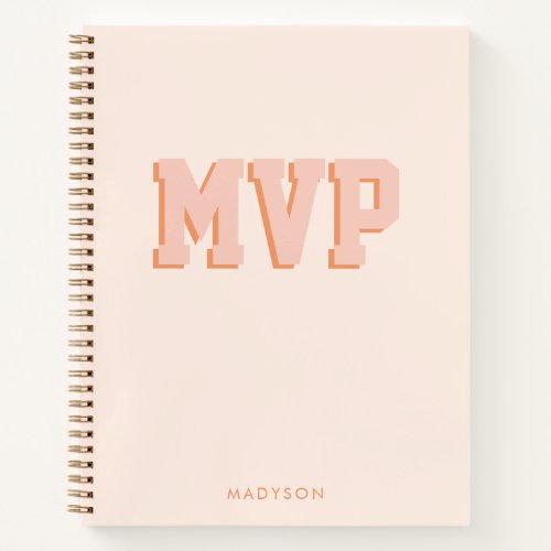 Modern Cute Shadow Print Monogram Initials Name Notebook