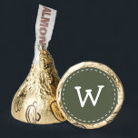 Modern Cute Simple Stitch Custom Monogram Hershey®'s Kisses®<br><div class="desc">Design is composed of modern and cute stitches framing the monogram.</div>