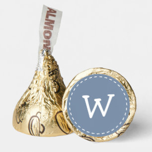 Modern Cute Simple Stitch Custom Monogram Hershey®'s Kisses®