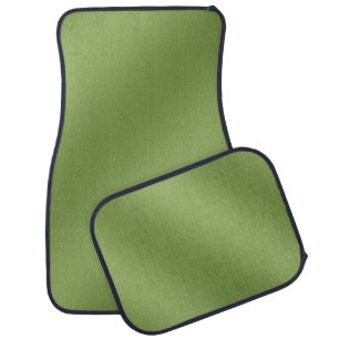 Modern cute Solid Green gradient Wave pattern Car Floor Mat