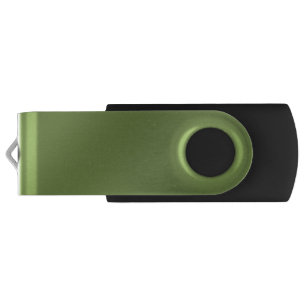 Modern cute Solid Green gradient Wave pattern Flash Drive