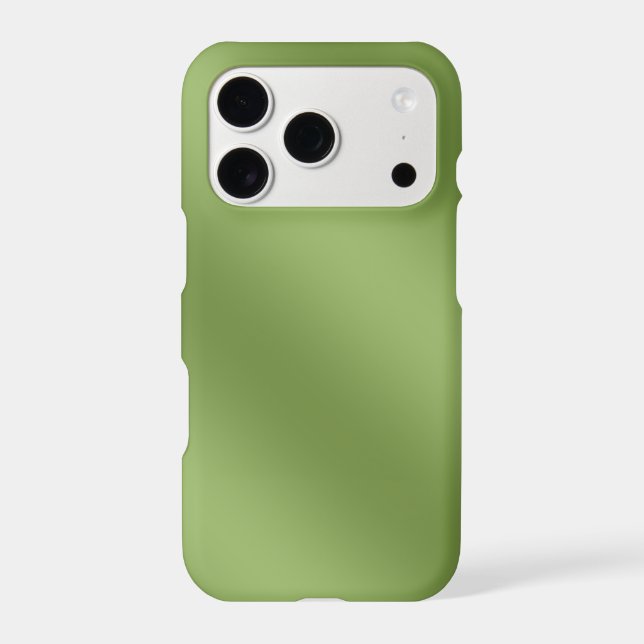 Modern cute Solid Green gradient Wave pattern Iphone Case (Back)