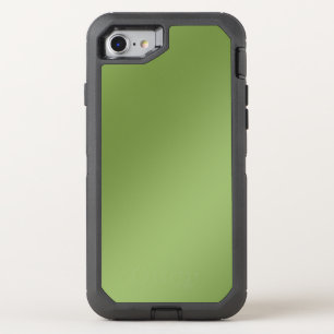 Modern cute Solid Green gradient Wave pattern OtterBox Defender iPhone SE/8/7 Case