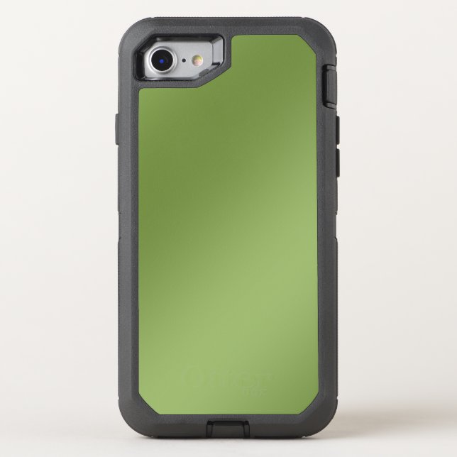 Modern cute Solid Green gradient Wave pattern Otterbox iPhone Case (Back)