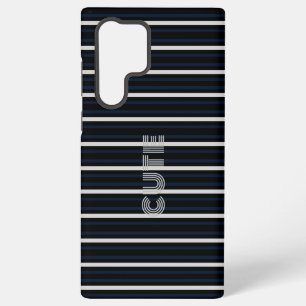 Modern Cute Striped Samsung Galaxy S22 Ultra Case