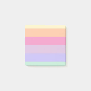 Modern Cute Template Custom Striped Rainbow Colors Post-it Notes