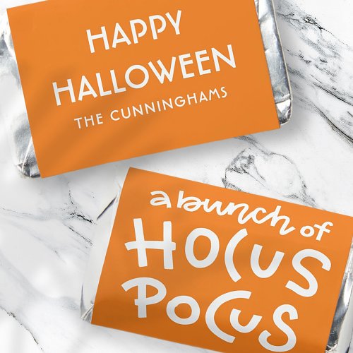 Modern Cute Typography Hocus Pocus Halloween Hersheys Miniatures