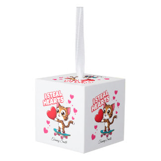 Modern Cute Valentine Ornaments for Girlfriend