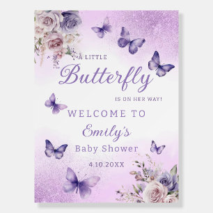 Modern Cute Watercolor Floral Baby shower welcome Foam Board