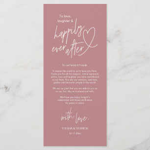 Modern cute, Wedding Place Setting Thank You Card