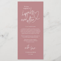 Modern cute, Wedding Place Setting Thank You Card
