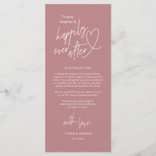 Modern cute, Wedding Place Setting Thank You Card